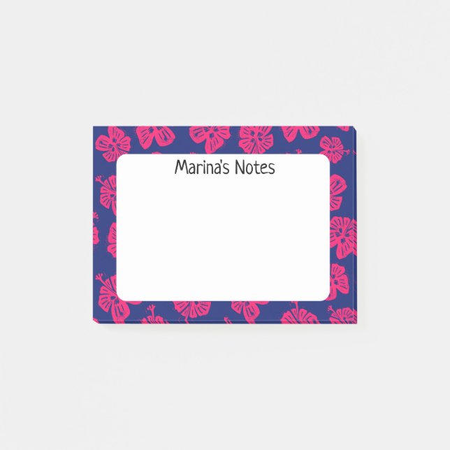 Notas Post-it® Happy Hibiscus Flower Personal Notes (Anverso)