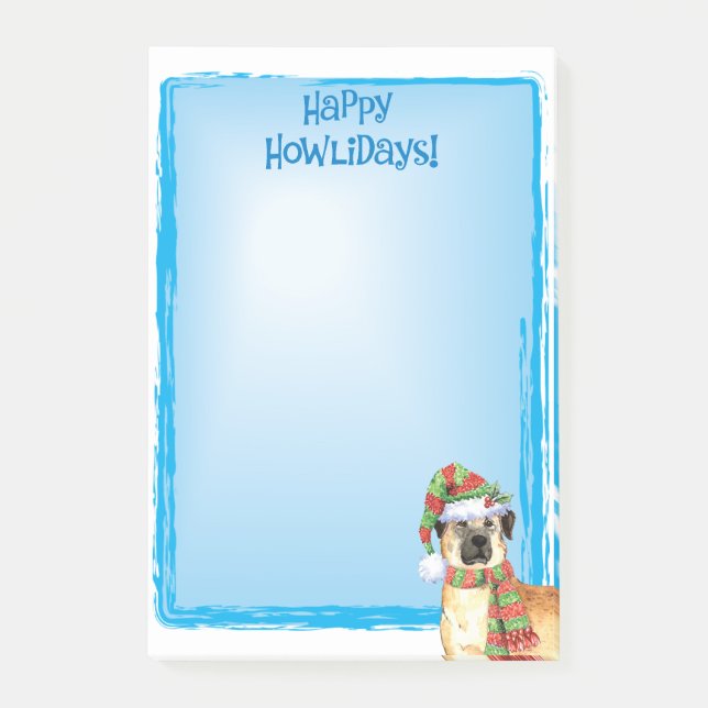 Notas Post-it® Happy Howlidays Anatolian Shepherd Post-it Notes (Anverso)