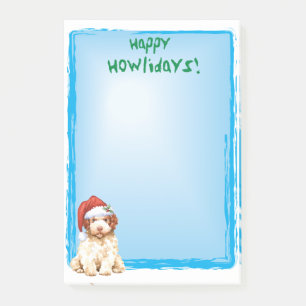 Notas Post-it® Happy Howlidays Lagotto Romagnolo Post-it Notes
