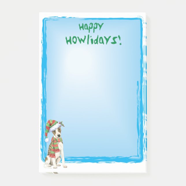 Notas Post-it® Happy Howlidays Whippet (Anverso)