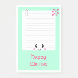 Notas Post-it® Happy Notes Green: Kawaii Post -It Notes