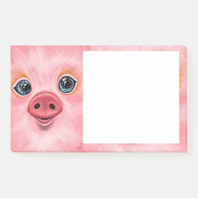 Notas Post-it® Happy Pig Sticky Notes (Anverso)