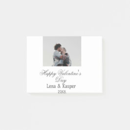 Notas Post-it® Happy Valentine's day couple photo modern simple t