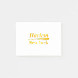 Notas Post-it® Harlem New York Gold
