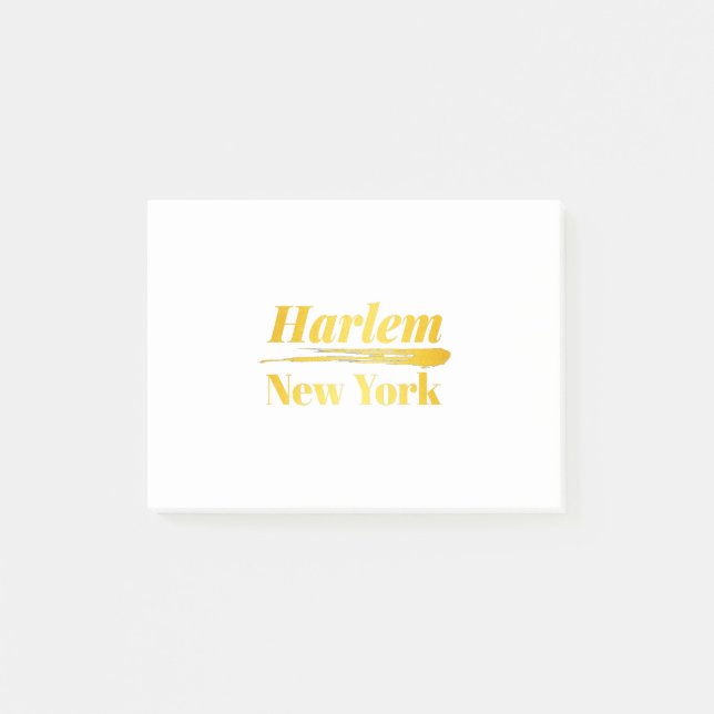 Notas Post-it® Harlem New York Gold (Anverso)