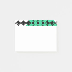 Notas Post-it® Harlequin del Triángulo Verde
