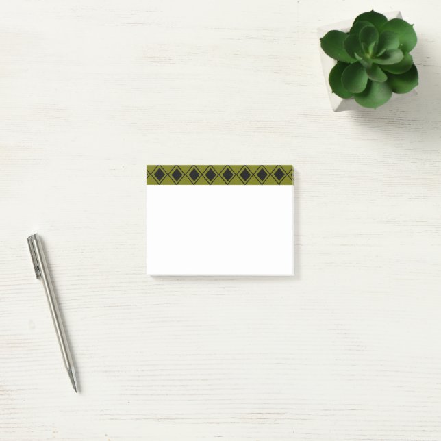 Notas Post-it® Harlequin Verde (Oficina)