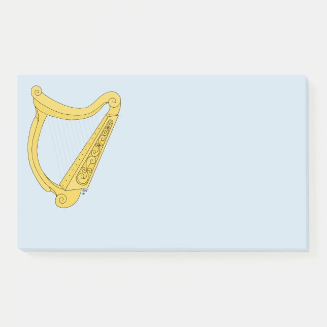 Notas Post-it® Harp irlandés (Anverso)