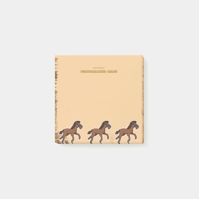 Notas Post-it® Harry Horse Rustic - 1 (Anverso)
