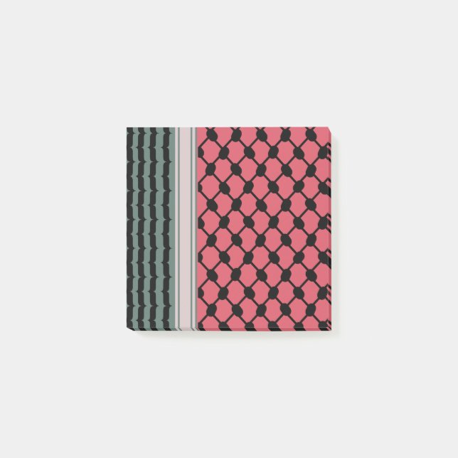 Notas Post-it® Hatta Keffiyeh Kufiya Folk (Anverso)