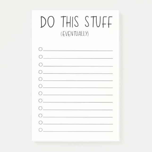 Notas Post-it® Haz Esto Eventualmente (Anverso)