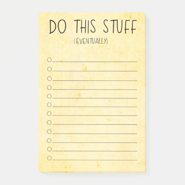 Notas Post-it® Haz Esto Eventualmente (Anverso)