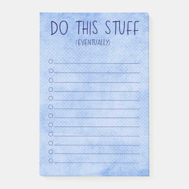 Notas Post-it® Haz Esto Eventualmente (Anverso)