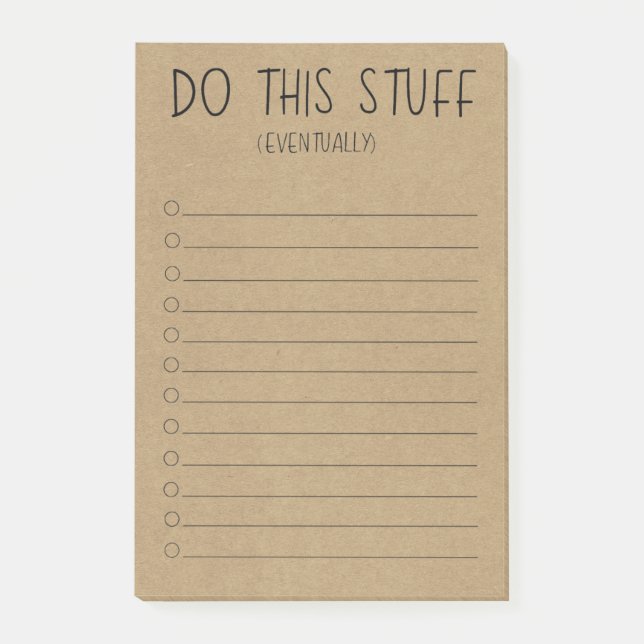 Notas Post-it® Haz Esto Eventualmente (Anverso)