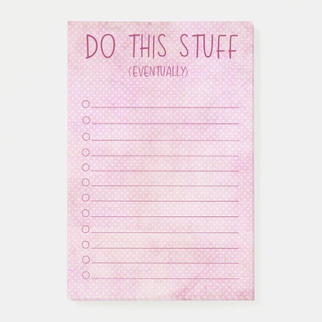 Notas Post-it® Haz Esto Eventualmente (Anverso)