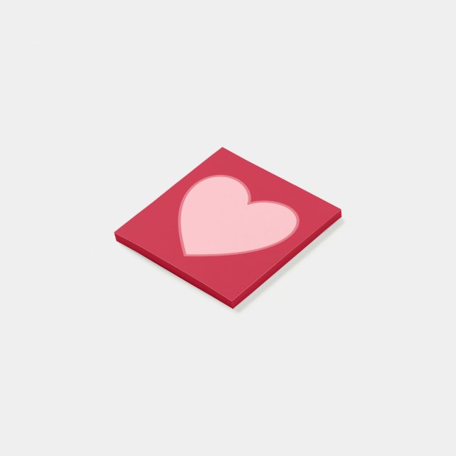 Notas Post-it® Heart Post It Notes Notepad Gift (En perspectiva)
