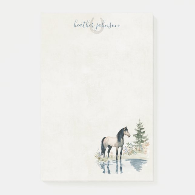 Notas Post-it® Hearthlight Notes Meadow & Mane Notes (Anverso)