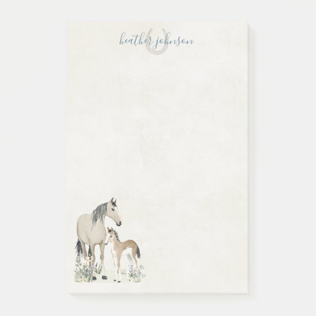 Notas Post-it® Hearthlight Notes Meadow & Mane Notes (Anverso)