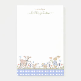Notas Post-it® Hearthlight Notes Spring Soft Meadow Gingham