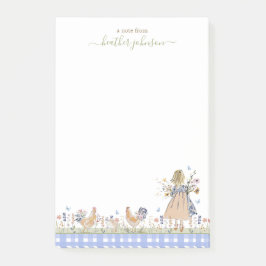 Notas Post-it® Hearthlight Notes Spring Soft Meadow Gingham
