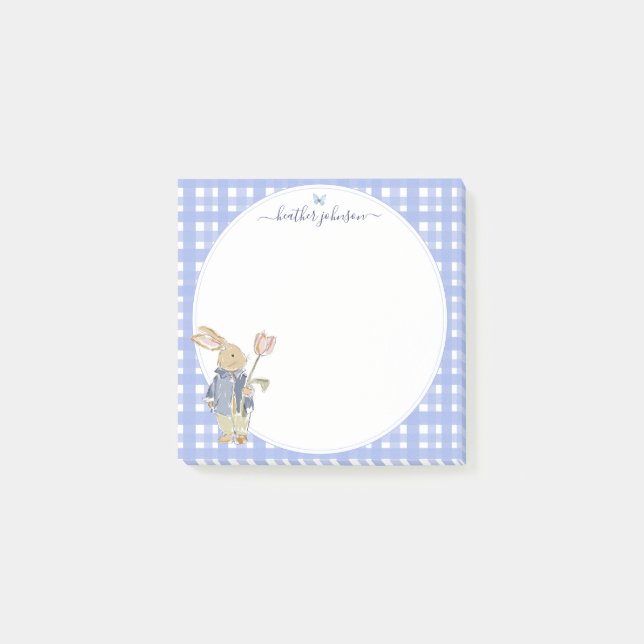 Notas Post-it® Hearthlight Notes Spring Soft Meadow Gingham (Anverso)