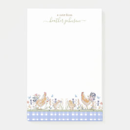 Notas Post-it® Hearthlight Notes Spring Soft Meadow Gingham