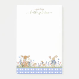 Notas Post-it® Hearthlight Notes Spring Soft Meadow Gingham