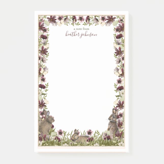 Notas Post-it® Hearthlight Notes Spring Soft Meadow Wildflower (Anverso)