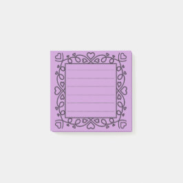 Notas Post-it® Hearts Border