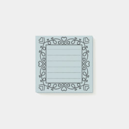 Notas Post-it® Hearts Border
