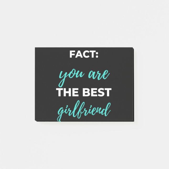 Notas Post-it® Hecho: Eres La Mejor Novia (Anverso)