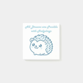 Notas Post-it® Hedgehog dream post it