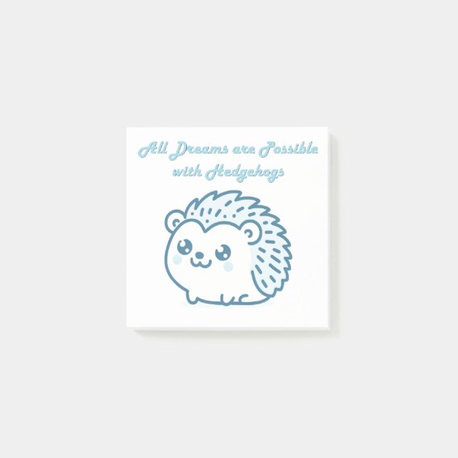 Notas Post-it® Hedgehog dream post it (Anverso)