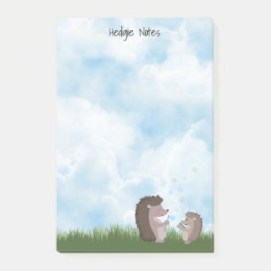 Notas Post-it® Hedgehogs and Bubbles Notes