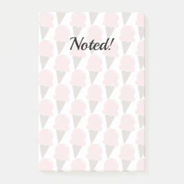 Notas Post-it® Helado Crema Swirls Fresas rosa