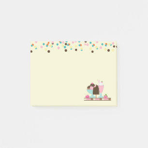 Notas Post-it® Helados Sundae y Confetti