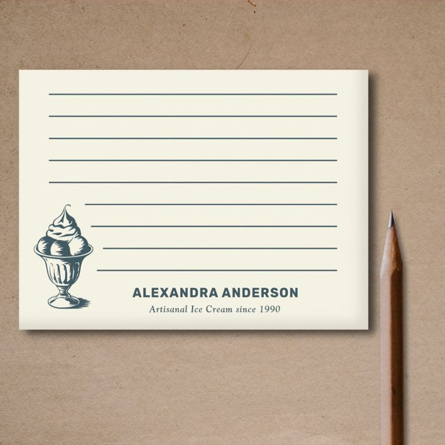 Notas Post-it® Helados vintage (Vintage Ice Cream Sundae Post-it Notes)