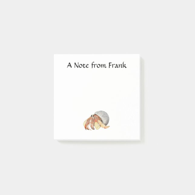 Notas Post-it® Hermit Crab (Anverso)
