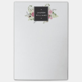 Notas Post-it® Hermosa elegancia moderna de rosas rosadas