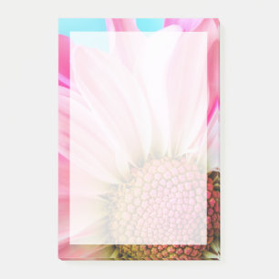 Notas Post-it® Hermosa flor rosa cercana foto