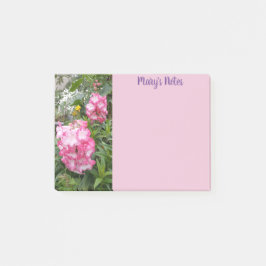 Notas Post-it® Hermosa foto de flores rosadas de Penstemon