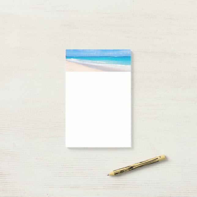 Notas Post-it® Hermosa foto soleada de playa tropical (Escritorio)