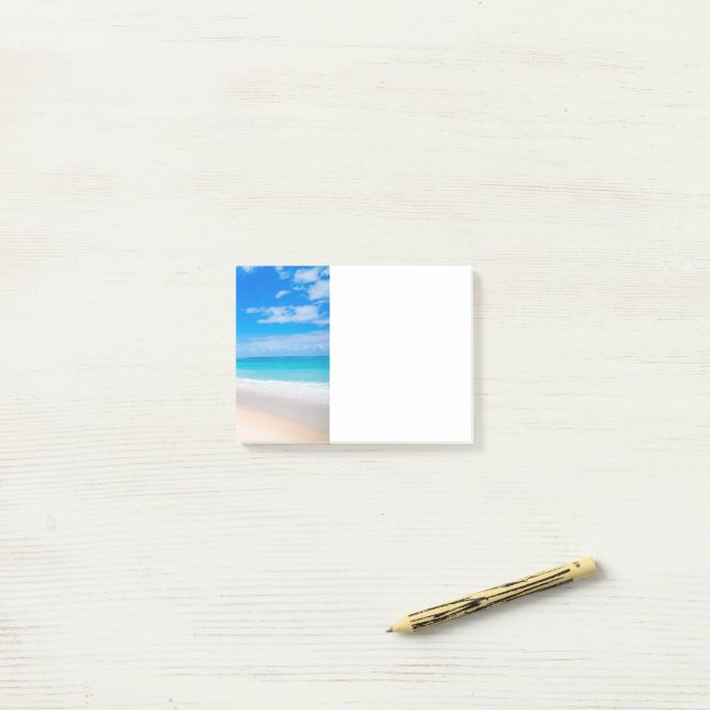 Notas Post-it® Hermosa foto soleada de playa tropical (Escritorio)