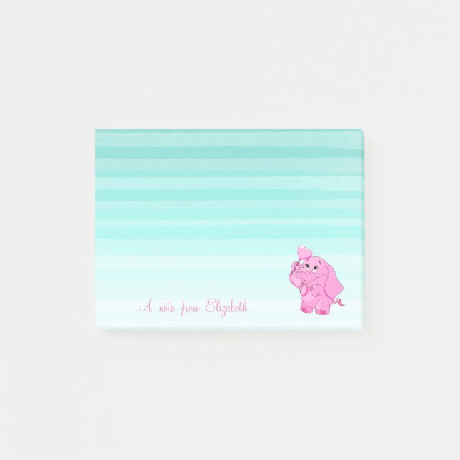 Notas Post-it® Hermosa Girona, Elefante Bebé (Anverso)
