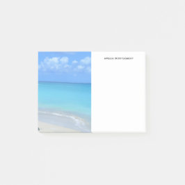 Notas Post-it® Hermosa playa tropical turquesa