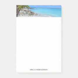 Notas Post-it® Hermosa playa tropical turquesa