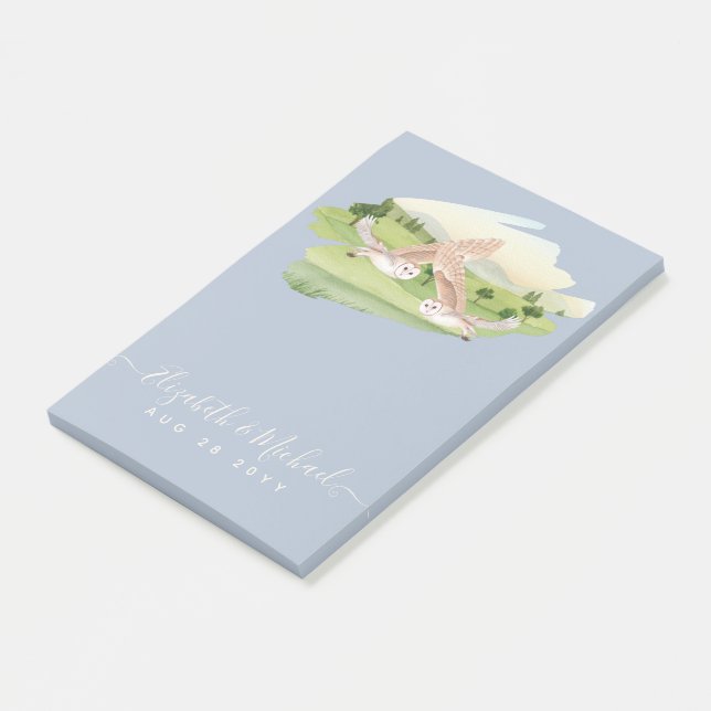 Notas Post-it® Hermoso Boda de OWLS (En perspectiva)