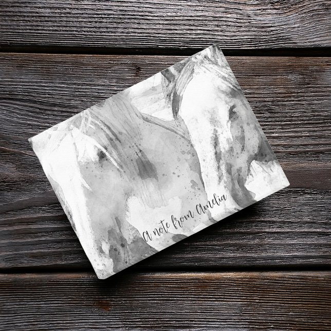 Notas Post-it® Hermoso caballo blanco personalizado (Subido por el creador)