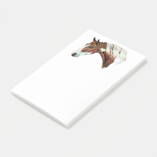 Notas Post-it® Hermoso castaño Tovero Paint Horse (En perspectiva)