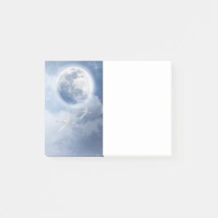 Notas Post-it® Hermoso cielo azul con cisnes voladores